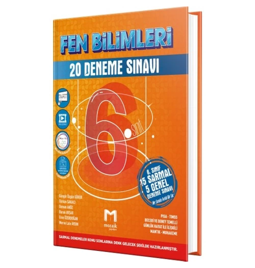Mozaik 6.Sınıf Fen Bilimleri 20 Deneme Sınavı