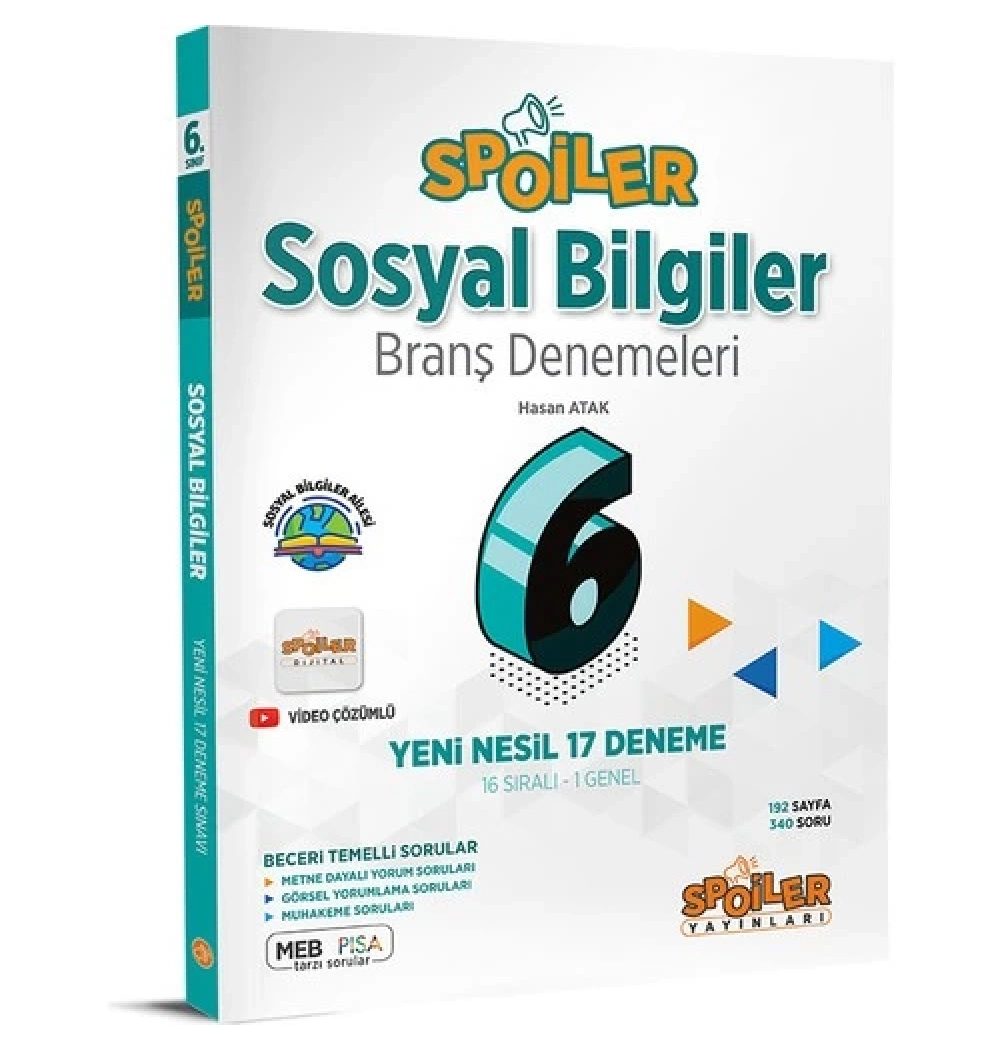 Spoiler 6.Sınıf Sosyal Bilgiler 17 Deneme