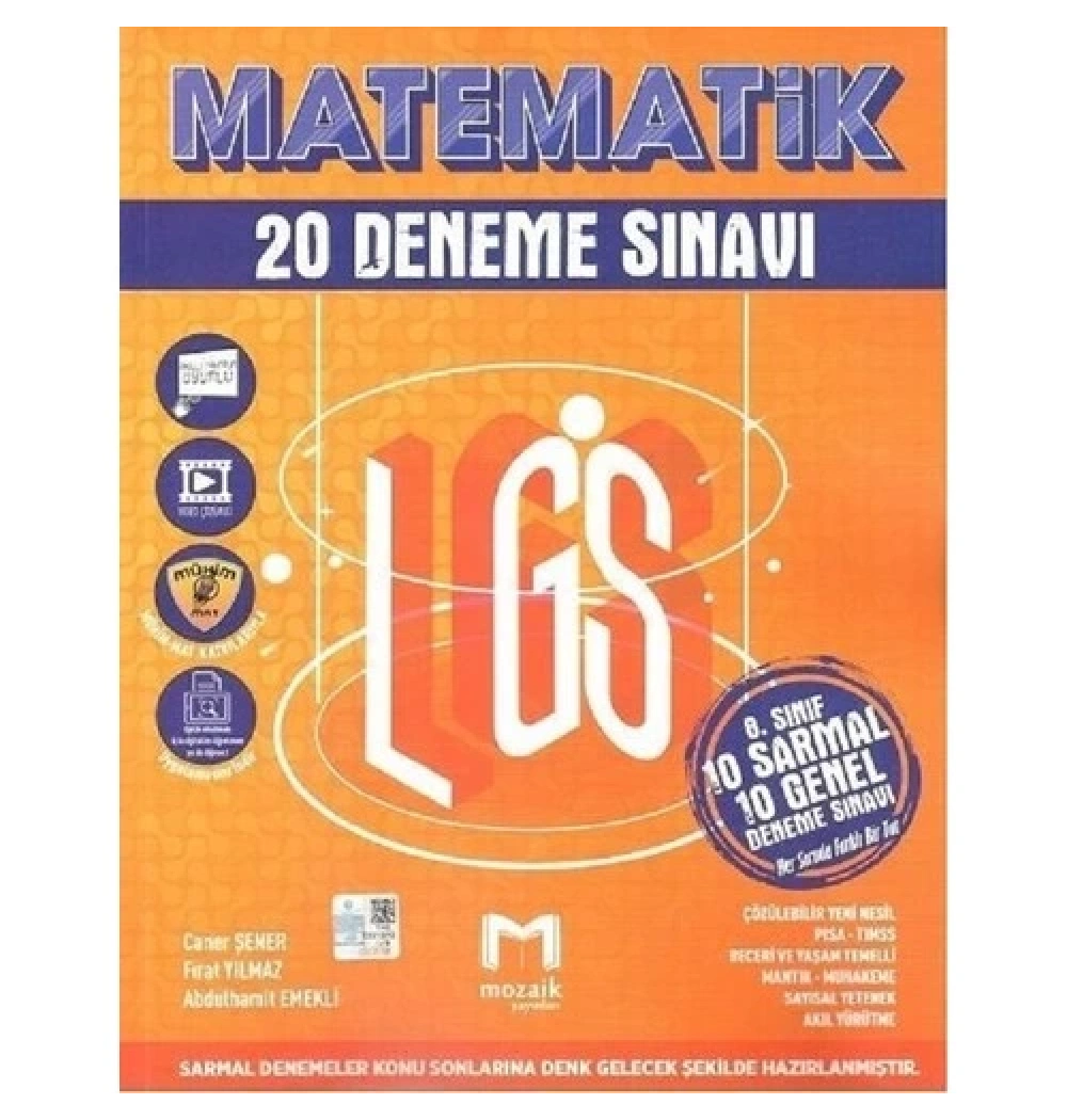 Mozaik 8.Sınıf Matematik 20 Deneme Sınavı