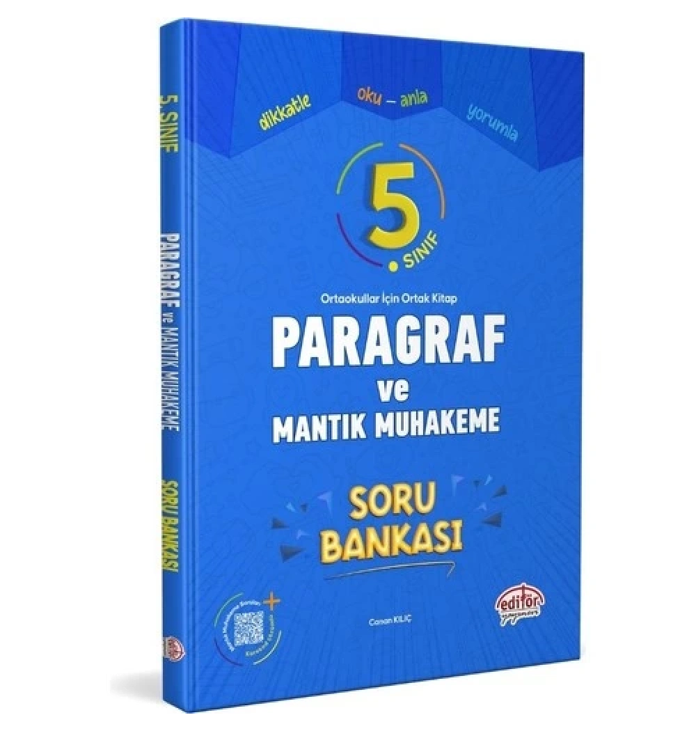 Editör 5.Sınıf Paragraf Mantık Muhakeme Soru Bankası