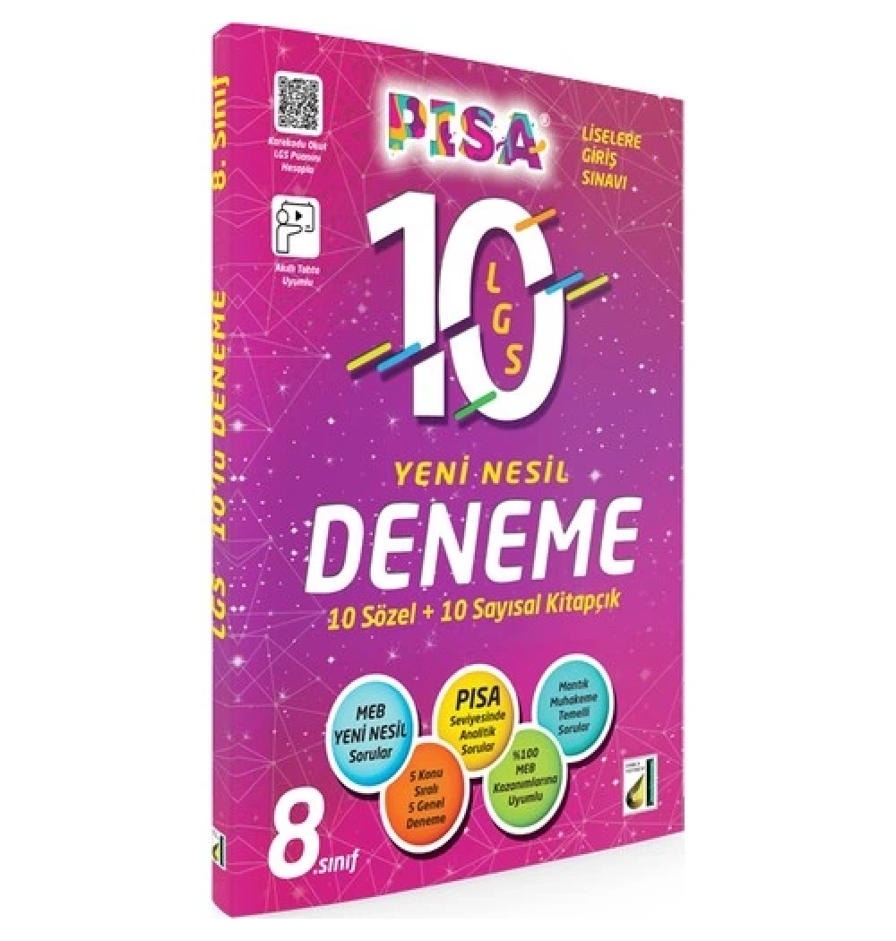 Damla 8.Sınıf Sözel Sayısal 10 Deneme