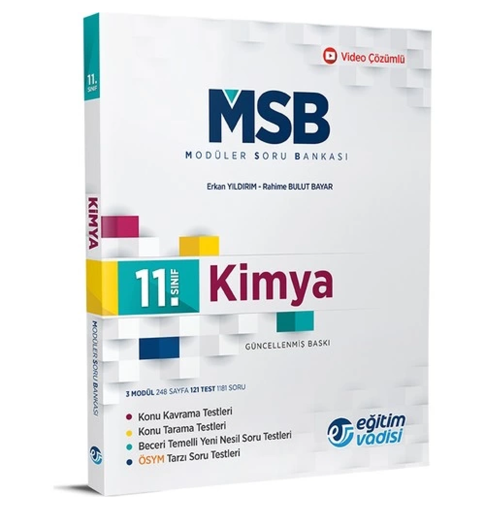 11.Sınıf Kimya Modüler Soru Bankası Eğitim Vadisi