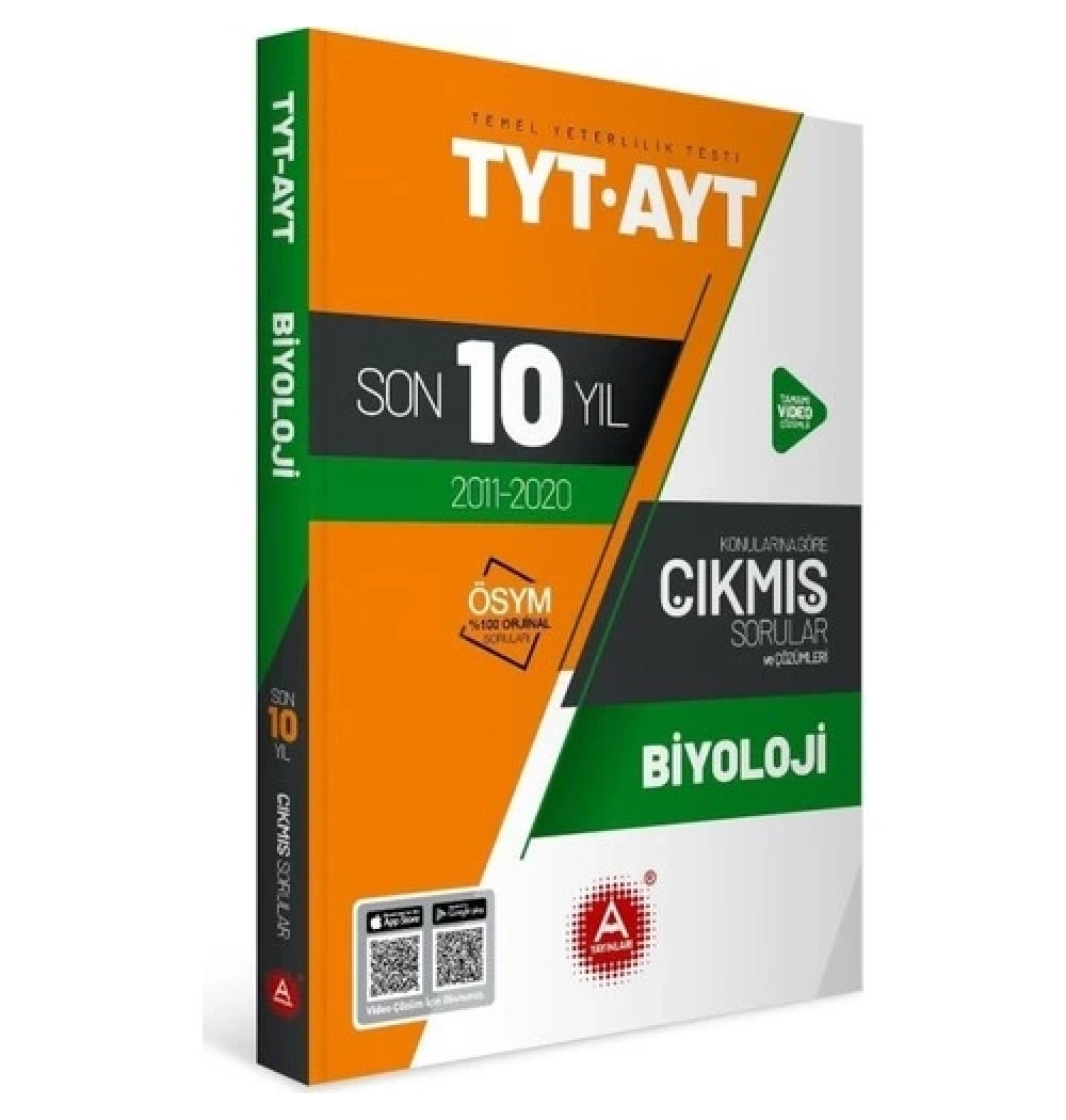 Tyt Ayt Biyoloji 2011-2020 Son 10 Yıl Çıkmış Sorular A Yayınları