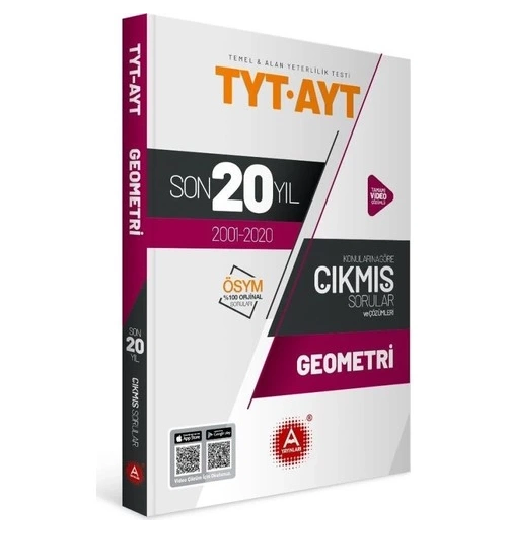 Tyt Ayt Geometri 2001-2020 Son 20 Yıl Çıkmış Sorular A Yayınları