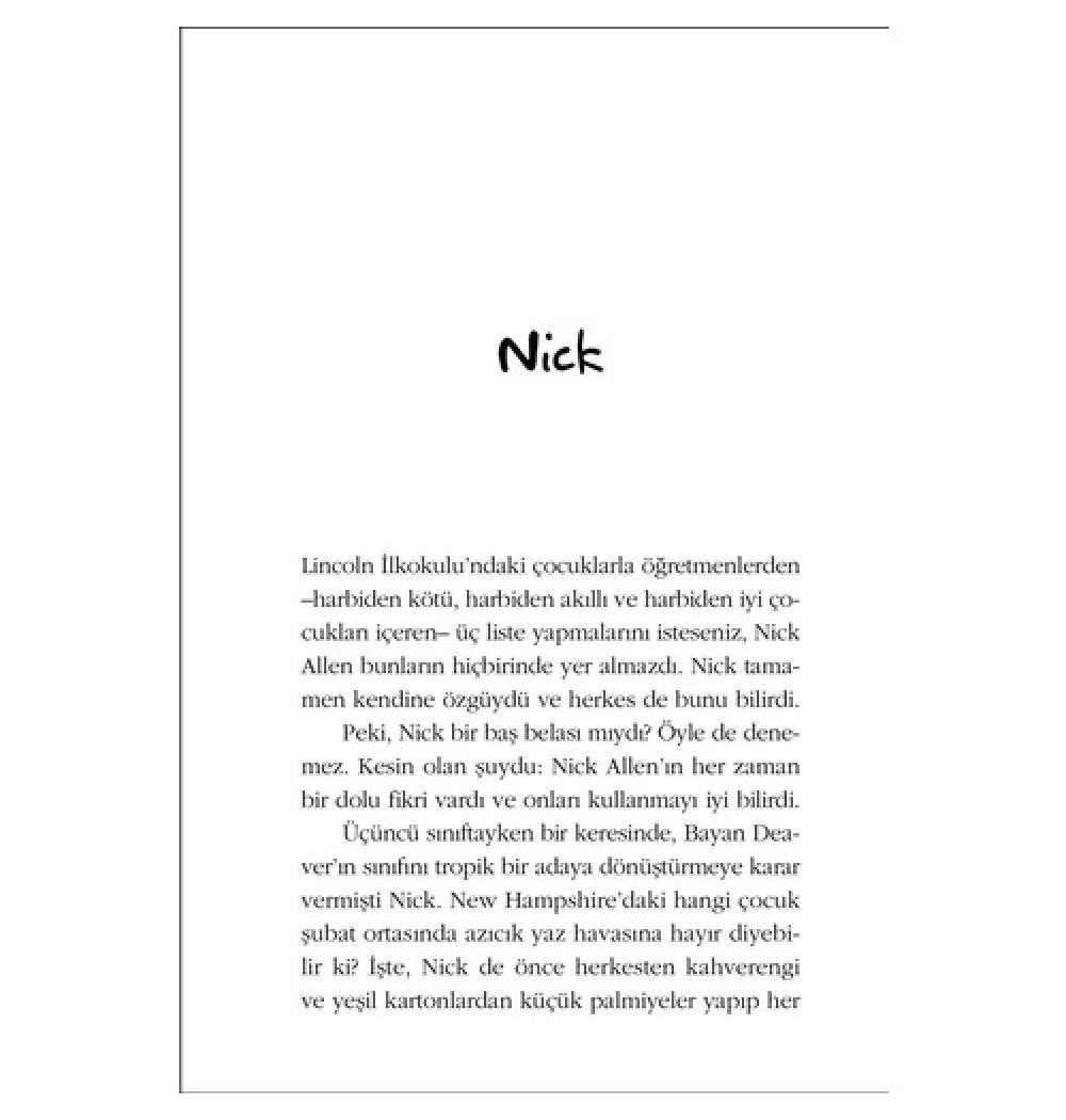 Bunun Adı Findel Andrew Clements Günışığı