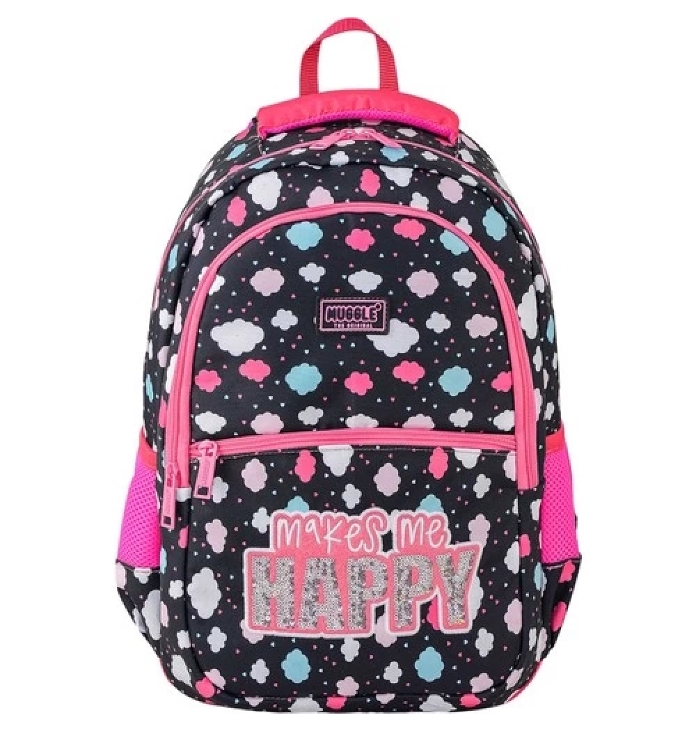 Muggle Mu-6535 Dream Siyah - Pembe Okul Çantası