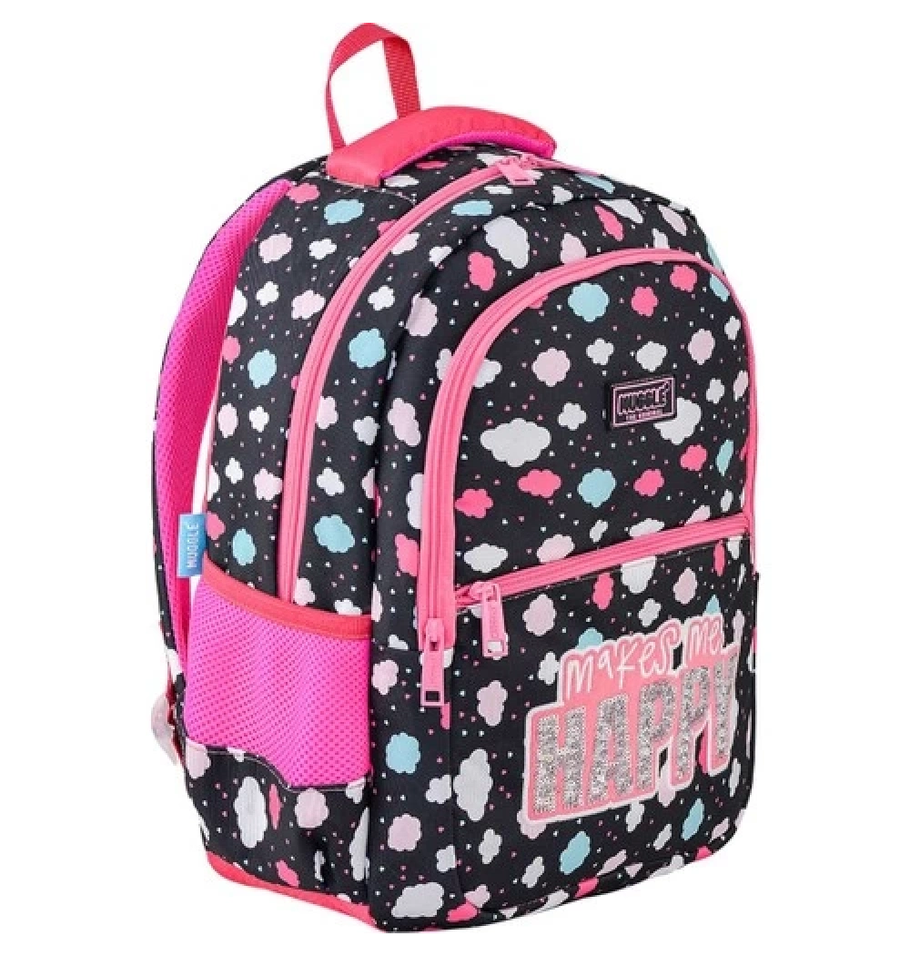 Muggle Mu-6535 Dream Siyah - Pembe Okul Çantası