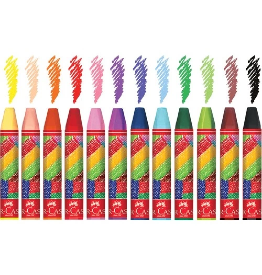 Faber Pastel Boya 12 Renk Karton Kutu 5282125312