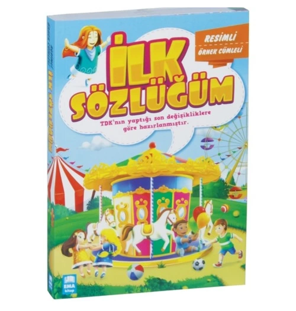 Resimli Örnek Cümleli İlk Sözlüğüm Karton Kapak  Ema Kitap