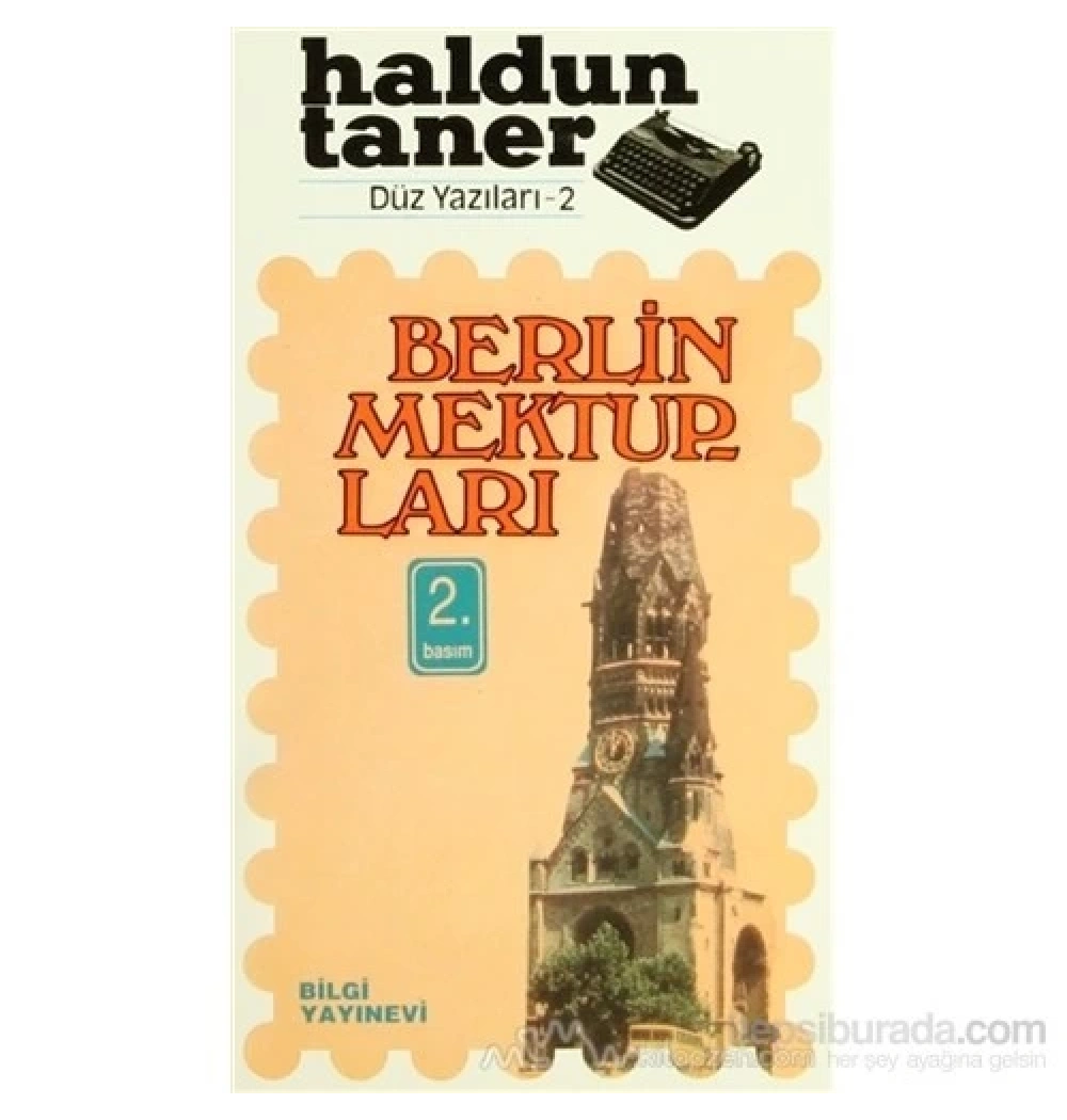 Berlin Mektupları - Haldun Taner - Bilgi Yayınevi  -Yapı Kredi