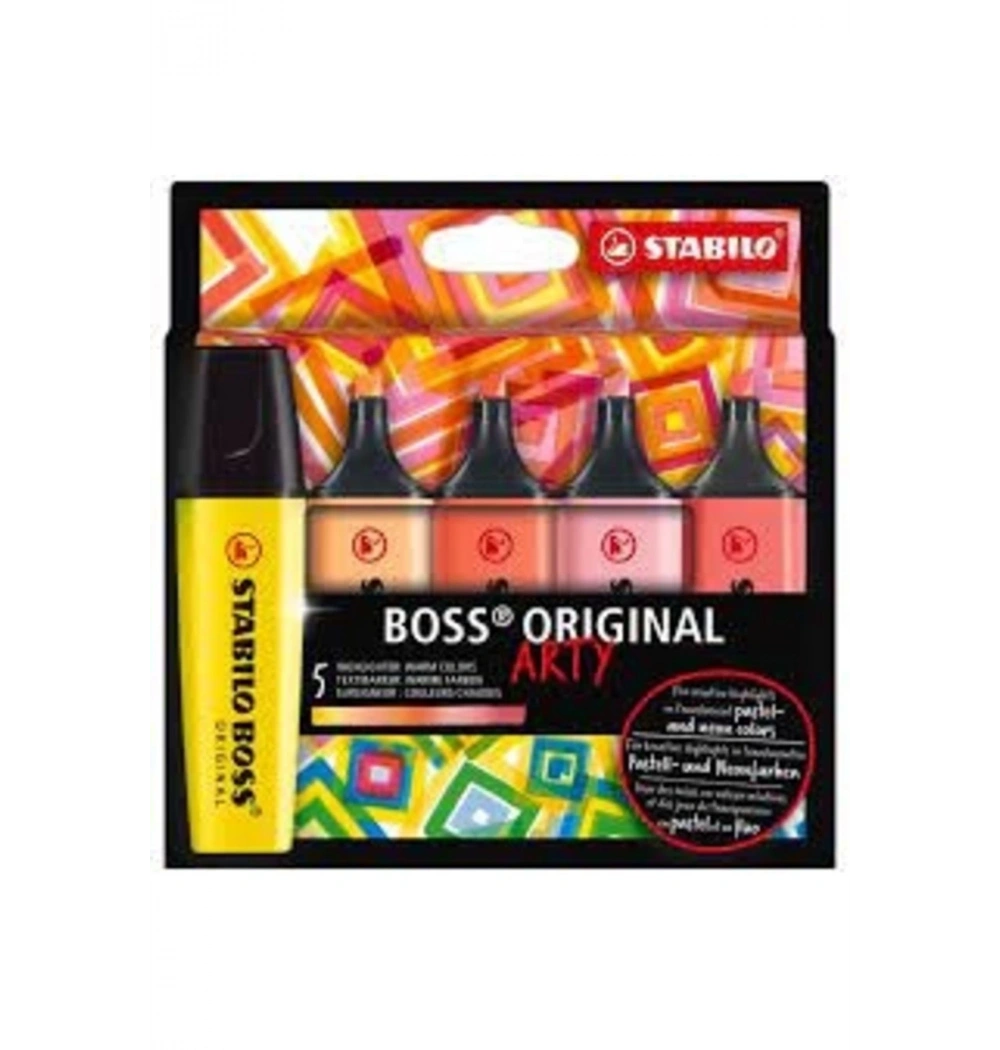 Stabılo Boss Fosforlu Kalem Sıcak Renkler 5 Li 70/5-02-1-20