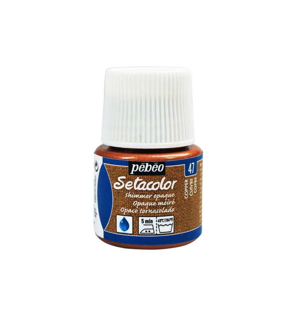 Pebeo 295- 47 45Ml Setacolor Kumaş Boyası Pırıltı Işık Bakır