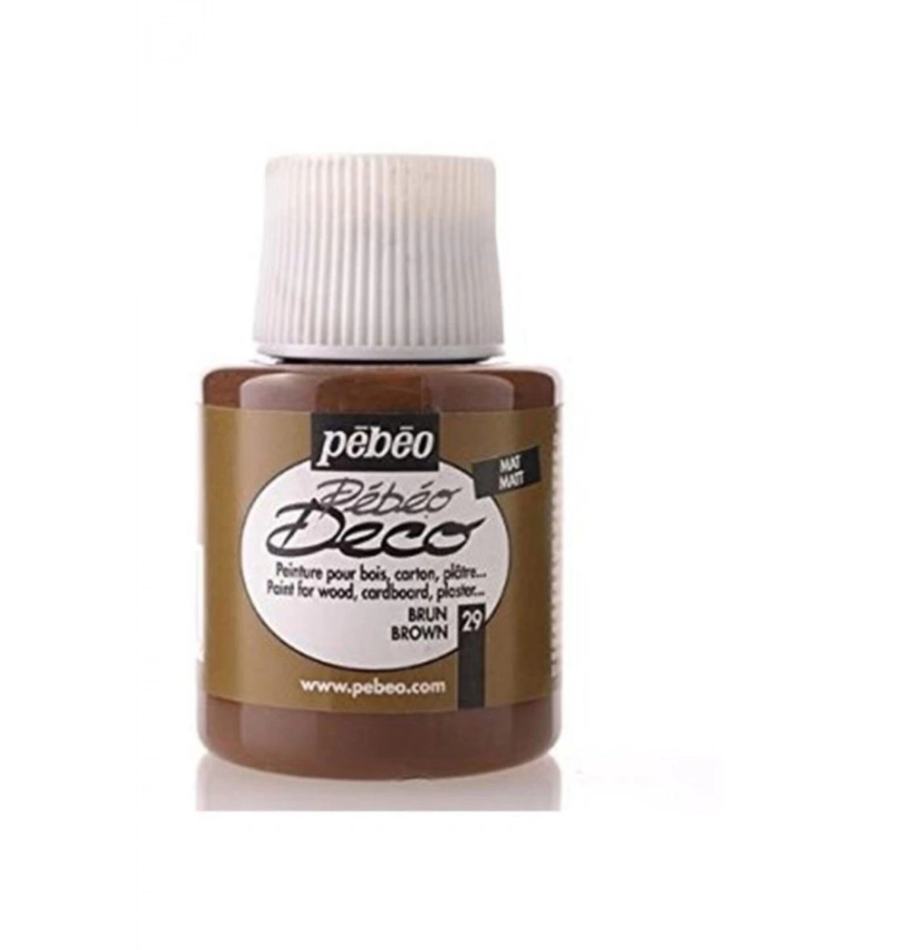 Pebeo 205- 29 110Ml Deco Mat Ahşap Boyası Kahverengi