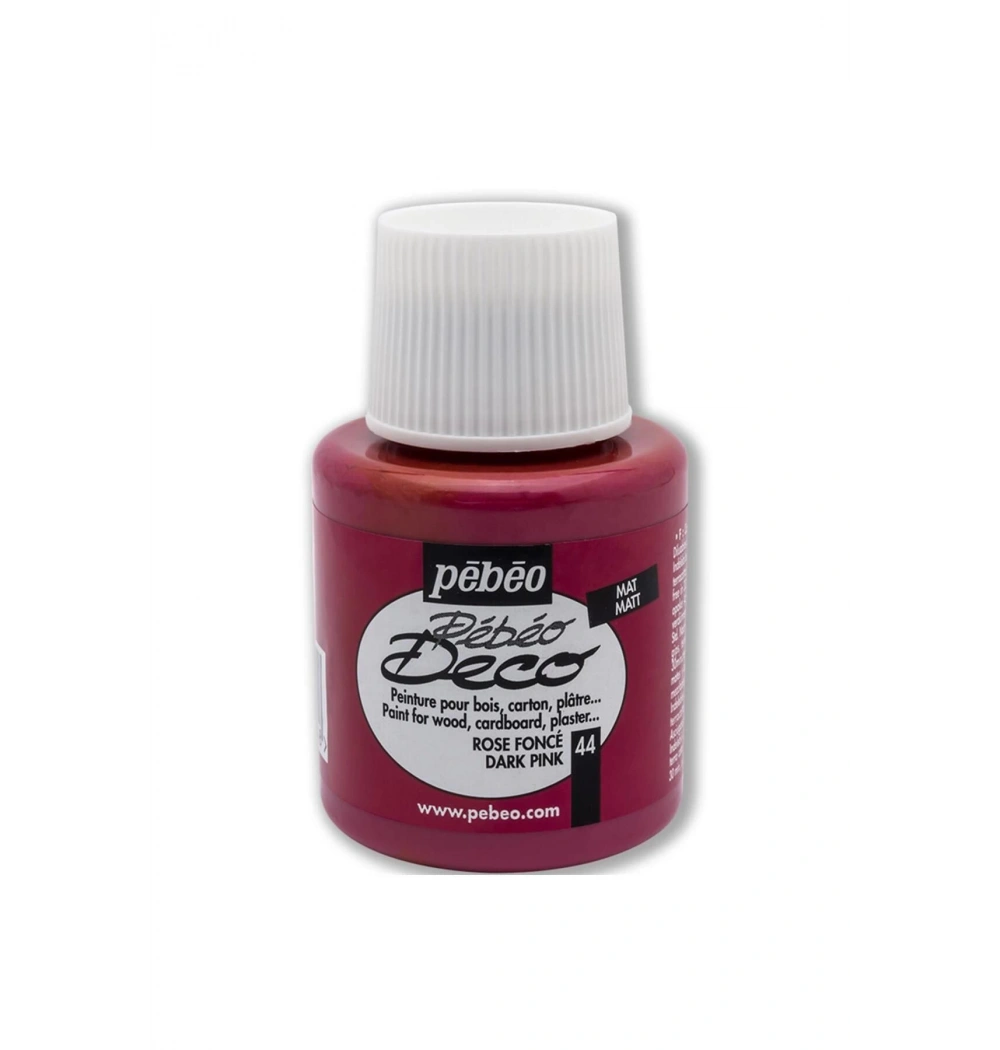 Pebeo 205- 44 110Ml Deco Mat Ahşap Boyası Koyu Pembe