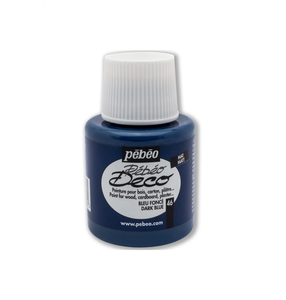 Pebeo 205- 46 110Ml Deco Mat Ahşap Boyası Lacivert