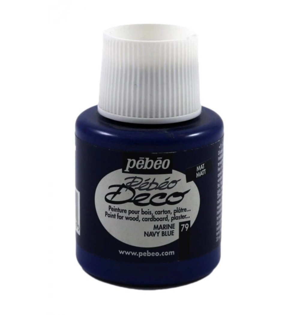 Pebeo 205- 79 110Ml Deco Mat Ahşap Boyası Lacivert