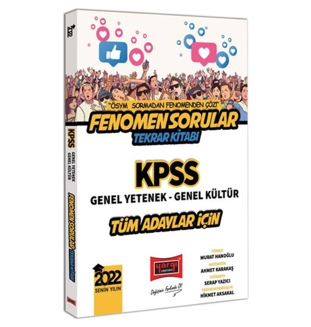 Yargı 2022 Kpss Gy Gk Tüm Adaylar Tekrar Kitabı Fenomen Sorular