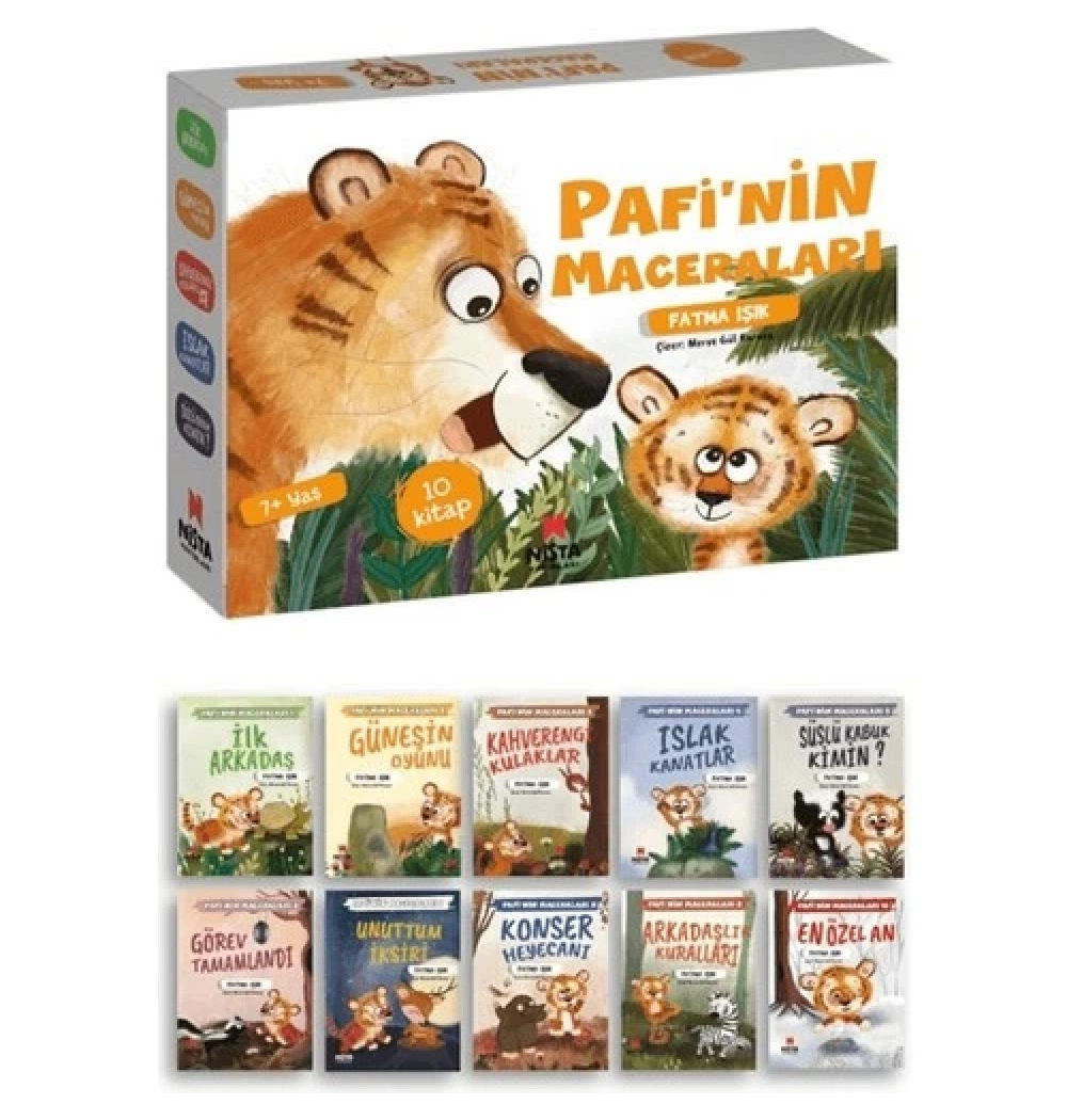Pafinin Maceraları 10 Kitap Set  Fatma Işık  Nista Yayınları