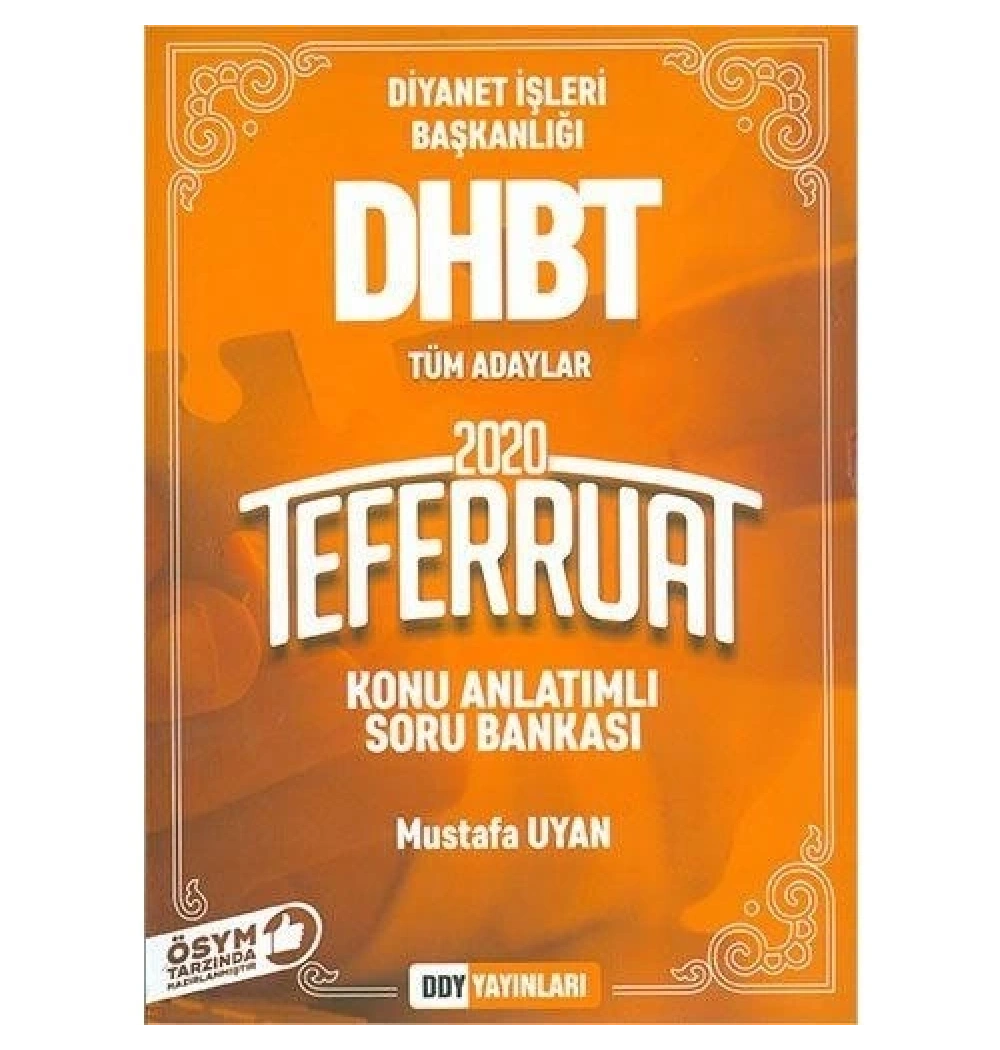 Dhbt 2020 Tüm Adaylar Teferruat Konu Anlatım Soru Bankası Mustafa Uyan