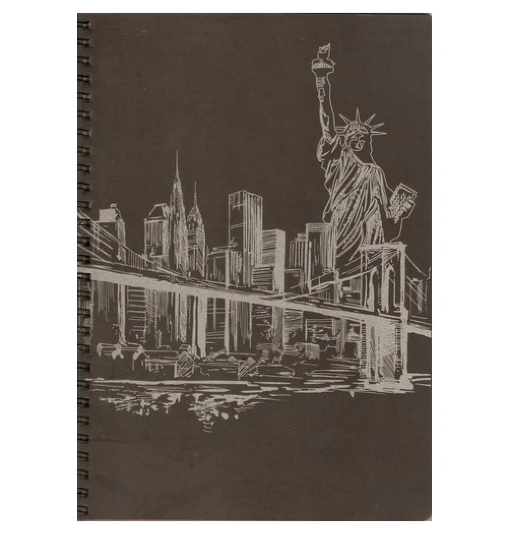 Liz Defter 17X24 120Gr 40Yp Spiralli Siyah Defter Syhsp17