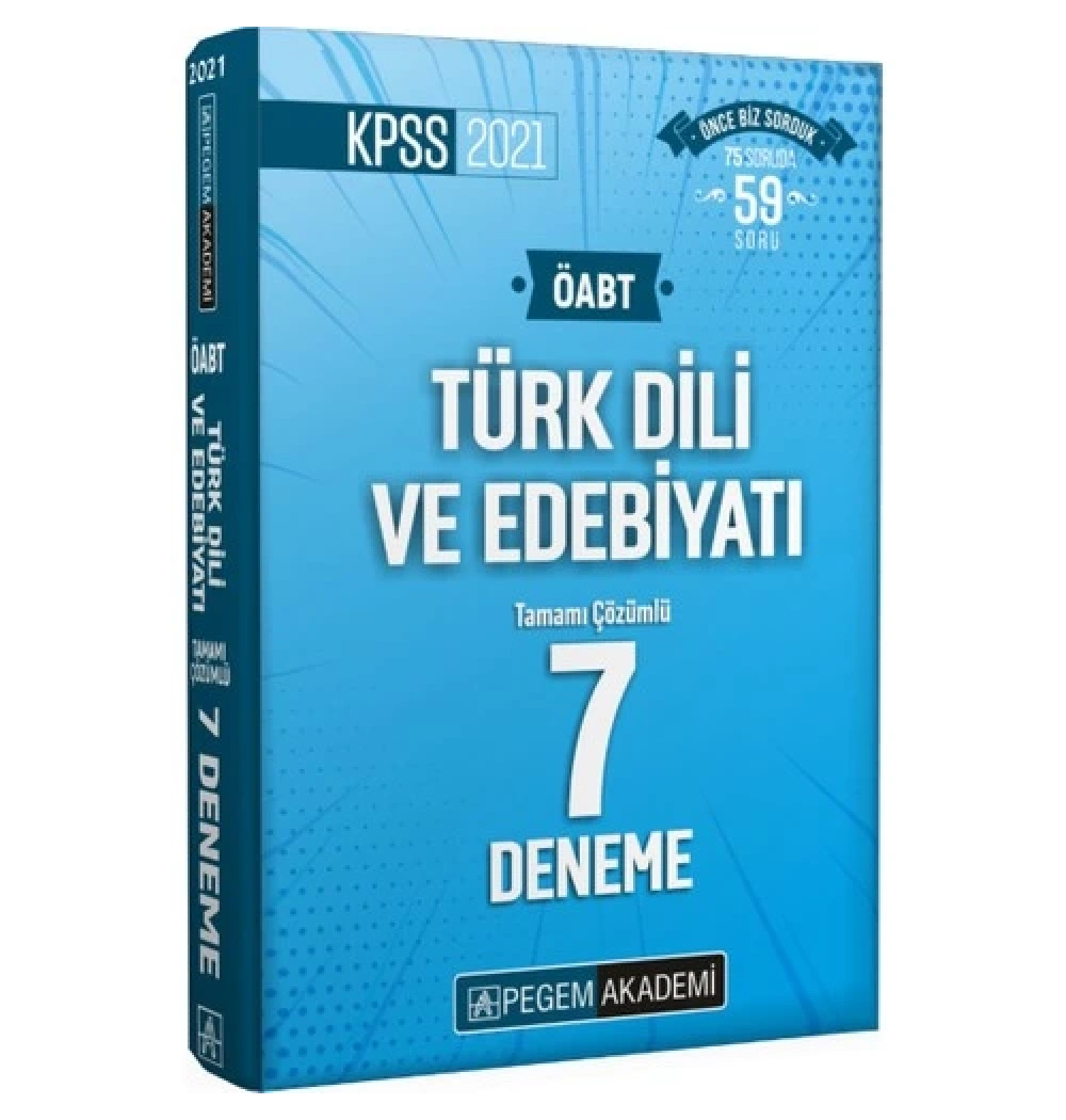 Pegem Öabt 2021 Türk Dili Edebiyatı 7 Çözümlü Deneme