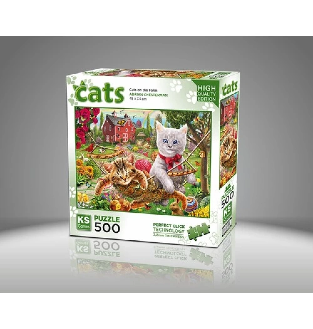 Ks Games Puzzle 500 Parça Cats On The Farm 20043