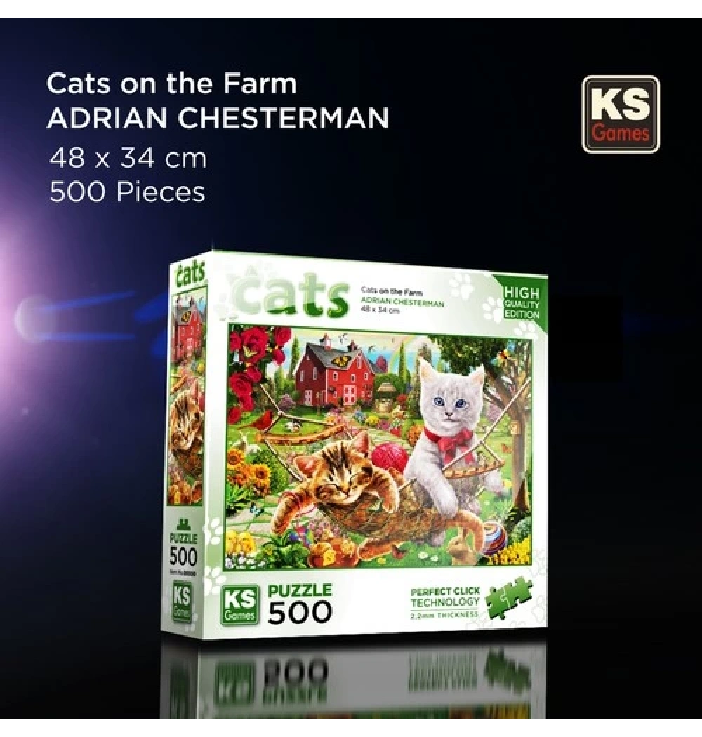 Ks Games Puzzle 500 Parça Cats On The Farm 20043