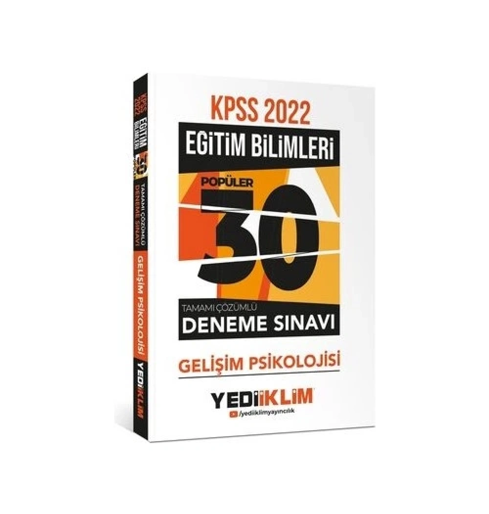 Kpss 2022 Eğitim Bilimleri Gelişim Psikolojisi 30 Deneme  Yediiklim