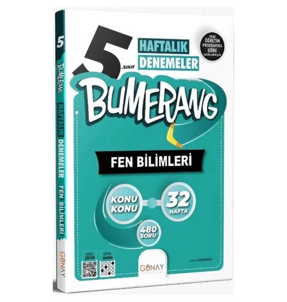 Günay 5.Sınıf Fen Bilimleri 32 Haftalık Denemeler Bumerang