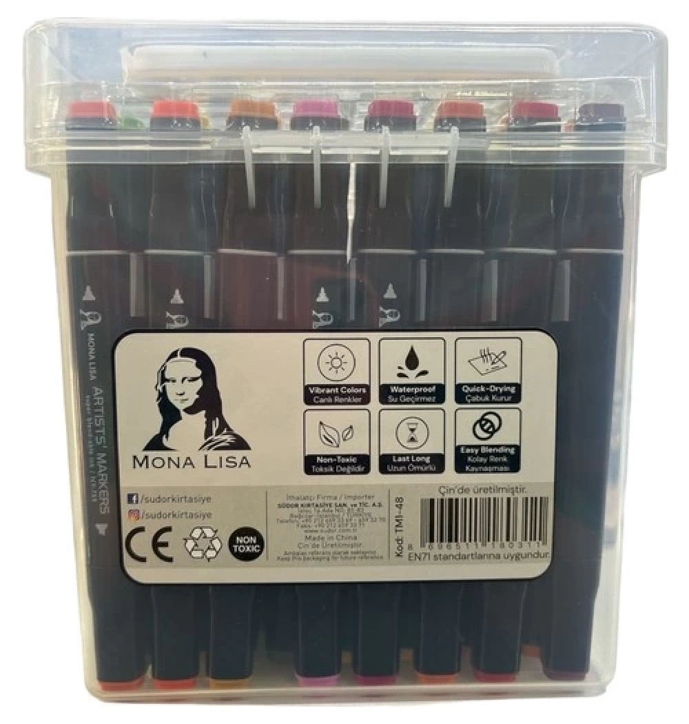 Südor Monalisa Touchblack Marker 48 Renk Tm1-48