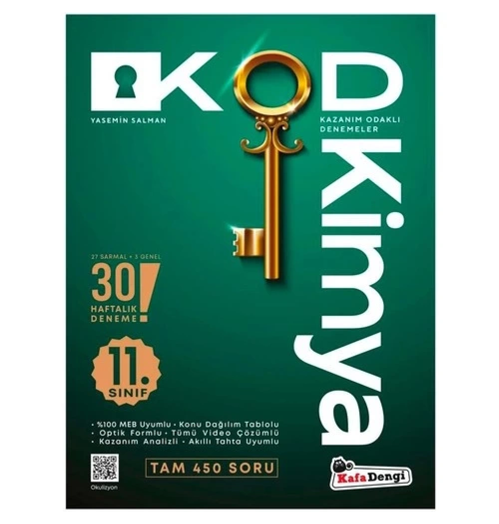 11.Sınıf Kimya 30 Haftalık Deneme Kafadengi
