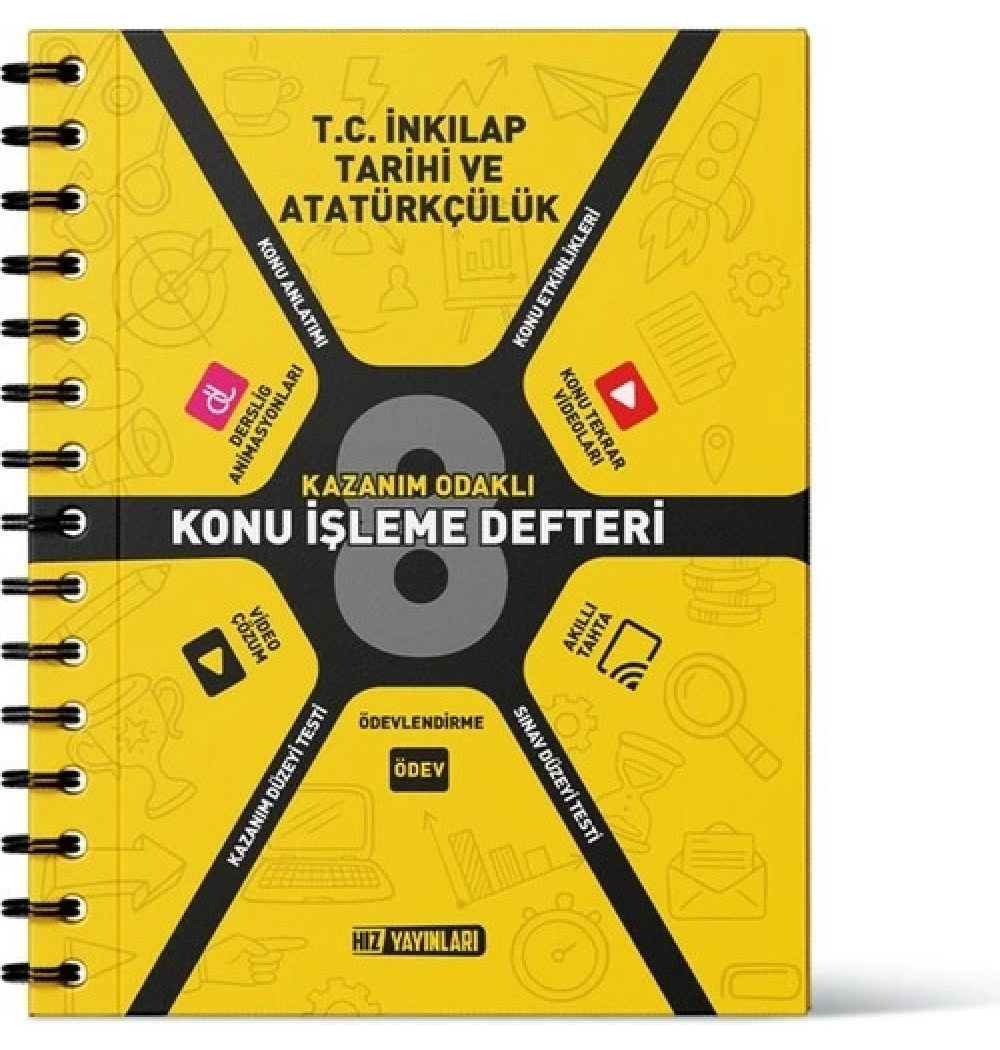 Hız 8.Sınıf İnkilap Tarihi Kazanım Odaklı Konu İşleme Defteri
