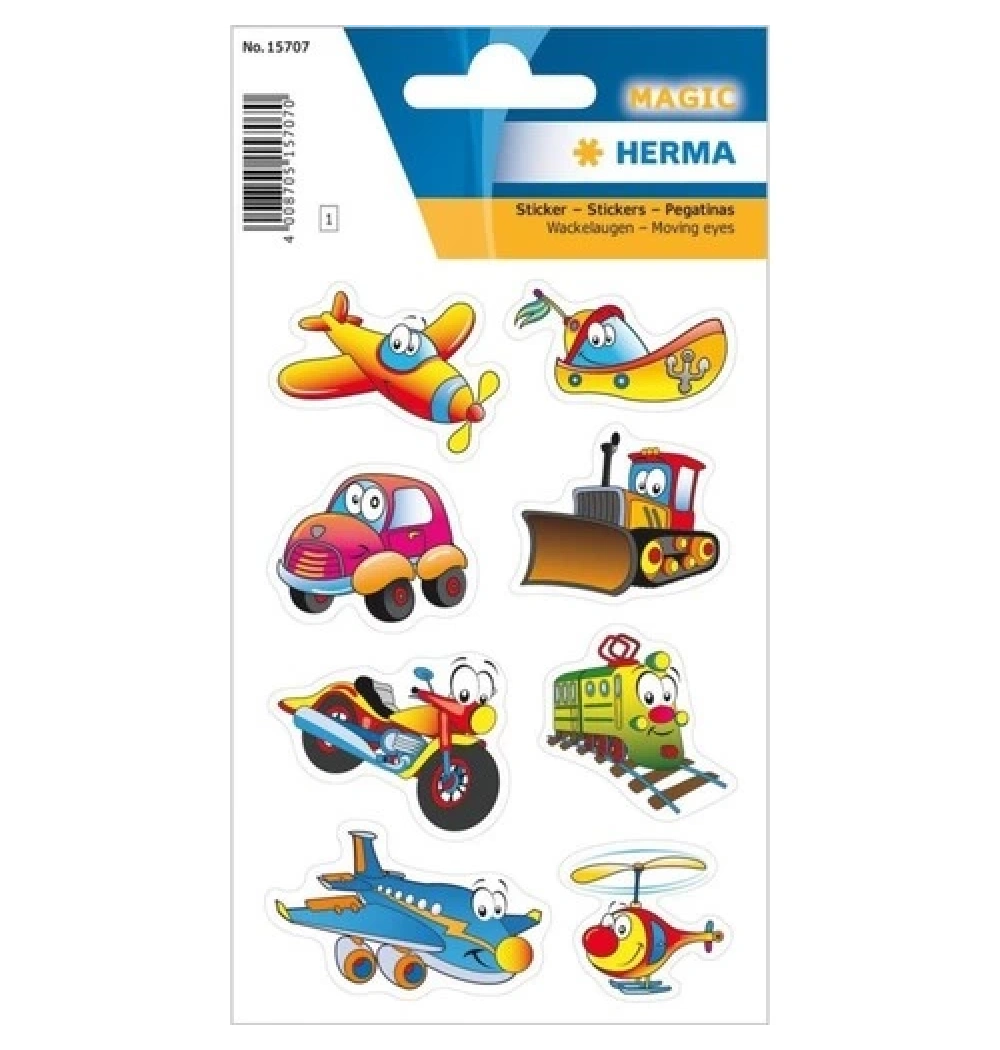 Herma Magıc Etiket Oynar Göz Vehıcles