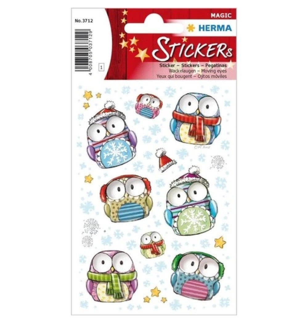 Herma Magıc Etiket Oynar Göz Sevimli Baykuşlar