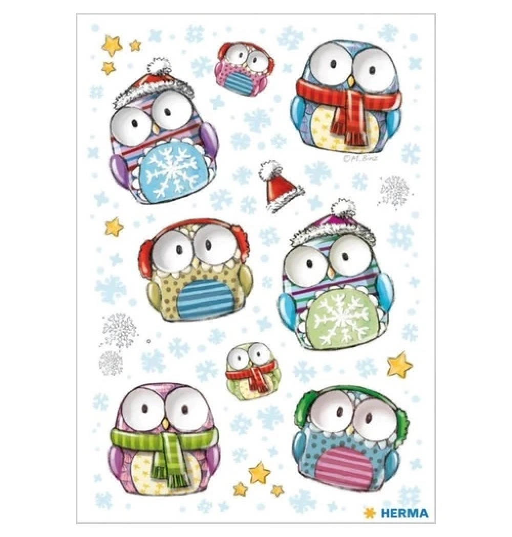 Herma Magıc Etiket Oynar Göz Sevimli Baykuşlar