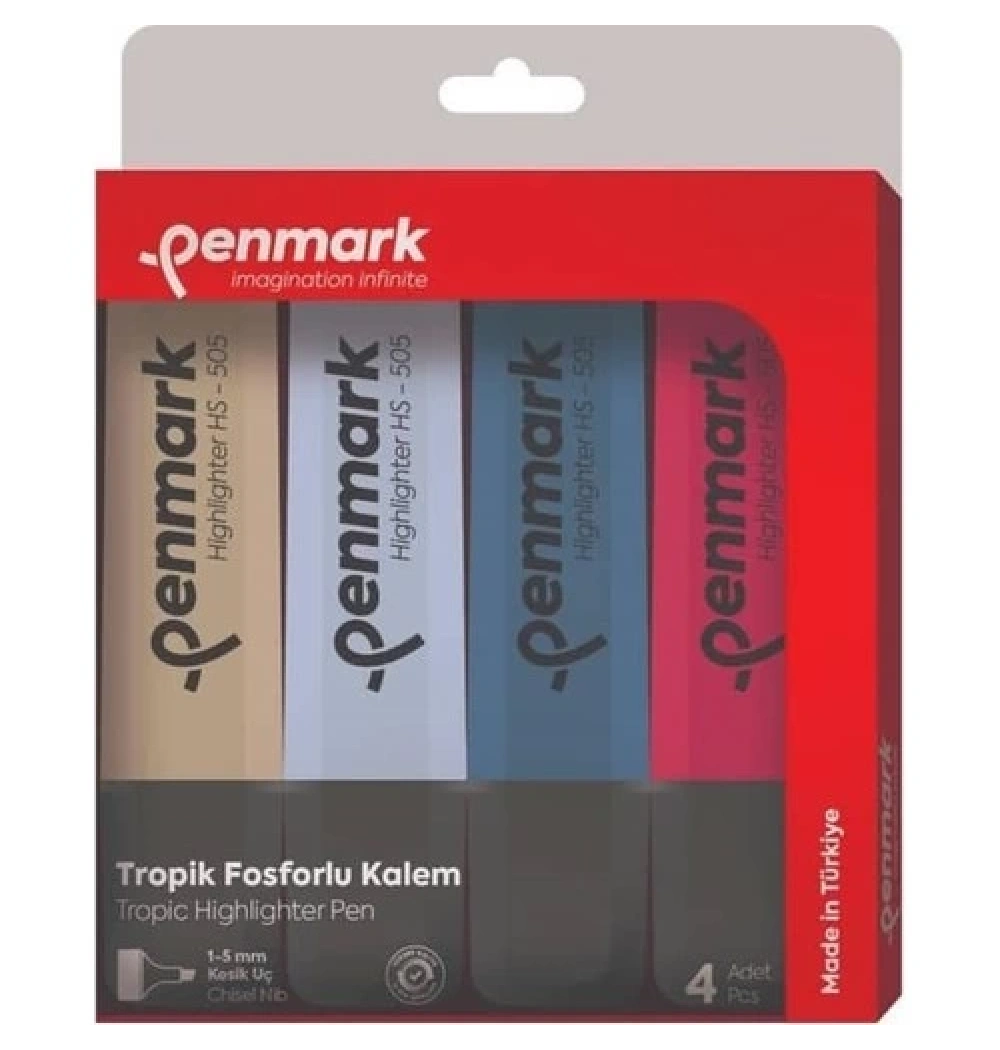 Penmark 4 Lü Tropik Fosforlu Kalem Hs-505 4t