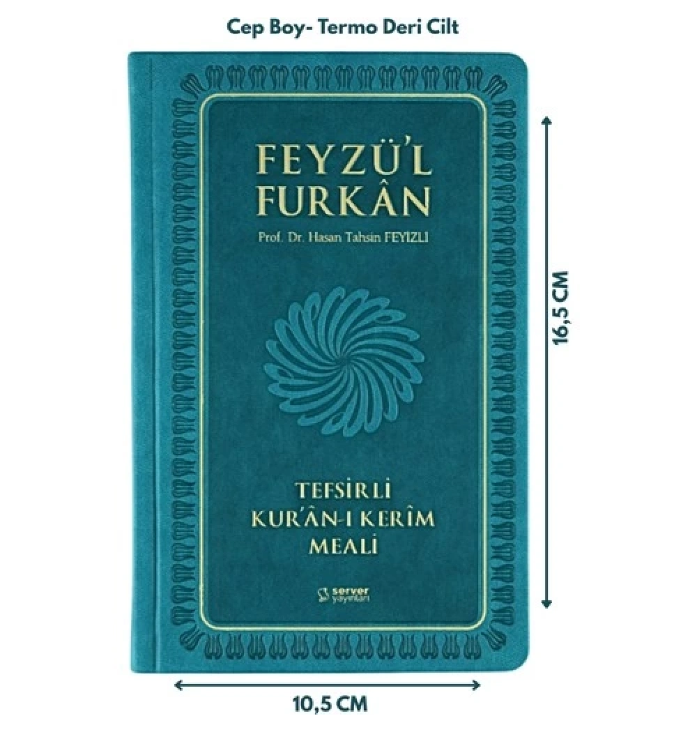 Feyzül Furkan Metinsiz Tefsirli Meal Sempatik Boy Turkuaz Ciltli Server