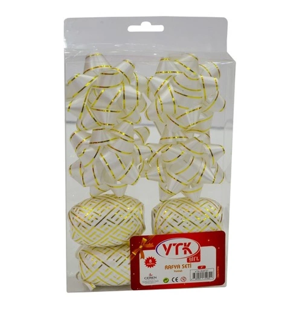 Ceren Vtk Yaldızlı Rafya Seti 3  Pvc  Kod:Vtk-Raf37