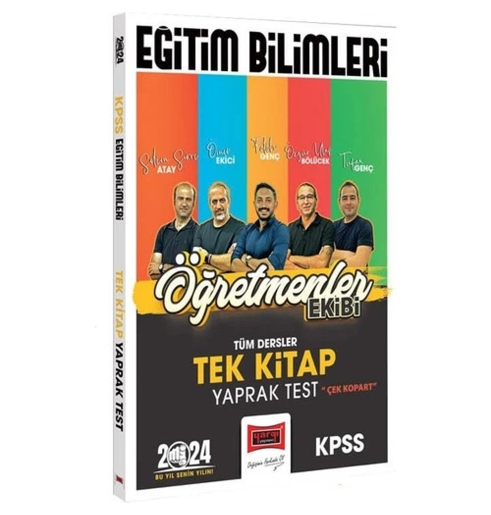 Yargı 2024 Kpss Eğitim Bilimleri Tek Kitap Yaprak Test Öğretmenler Ekibi