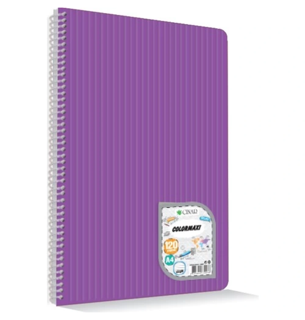 Çınar 73510 Colormaxı Sipiralli  A5 Pp Kapak 60 Yp Çizgili Defter