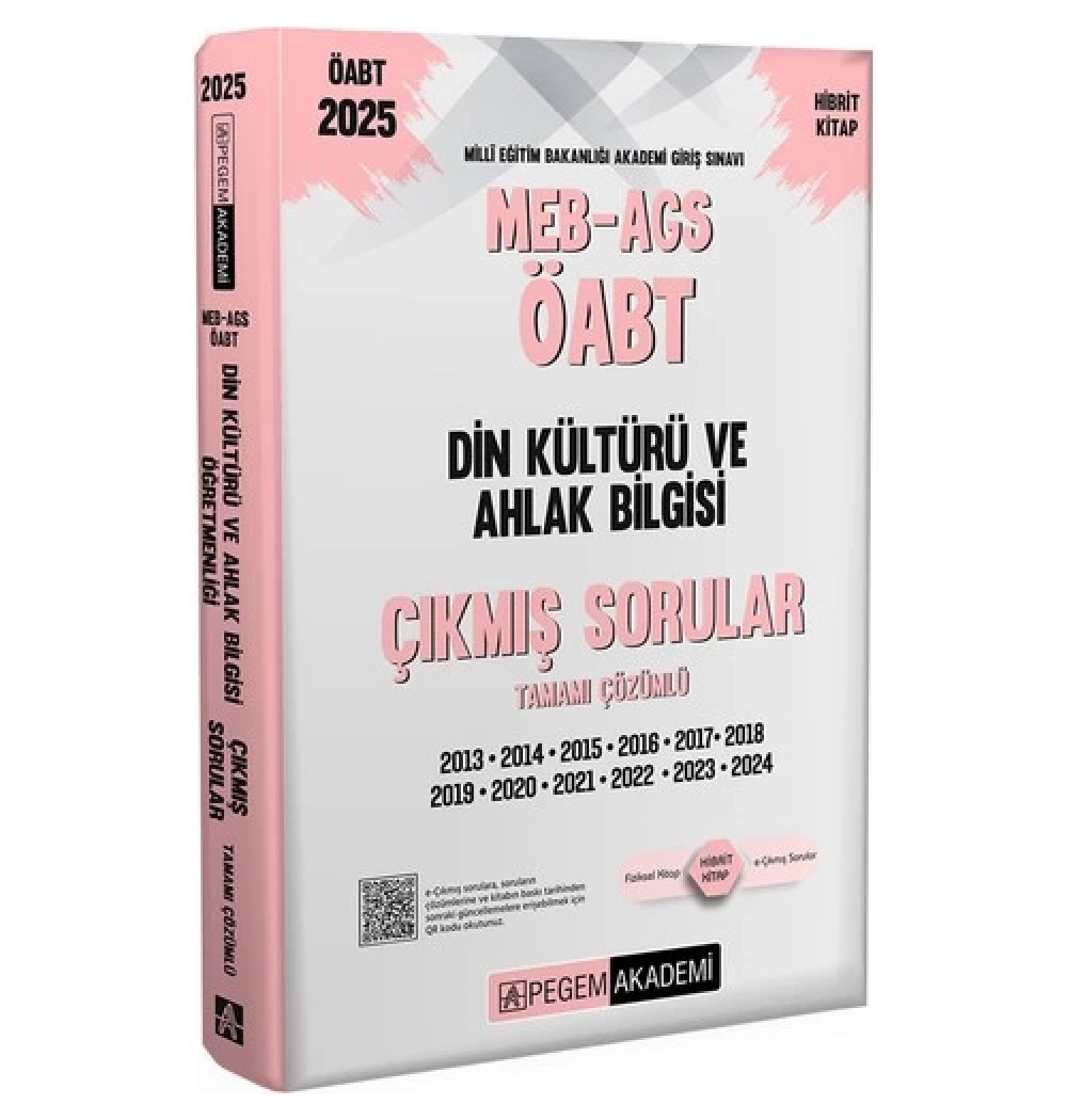 Pegem Öabt Meb Ags Din Kültürü 2013-2024 Çikmiş Çözümlü Sorular