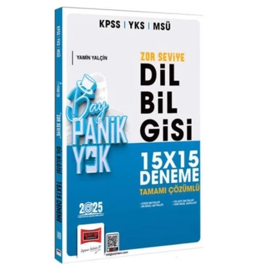 Yargı 2025 Kpss Msü Zor Seviye Dilbilgisi 15X15 Deneme Bay Panik Yok