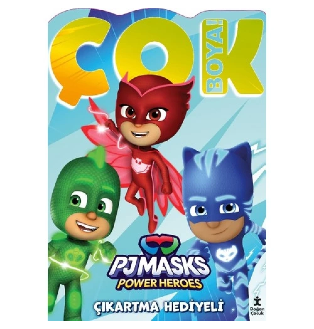 Pjmasks Pover Heroes Çıkartmalı Dev Boyama  Doğan Çocuk