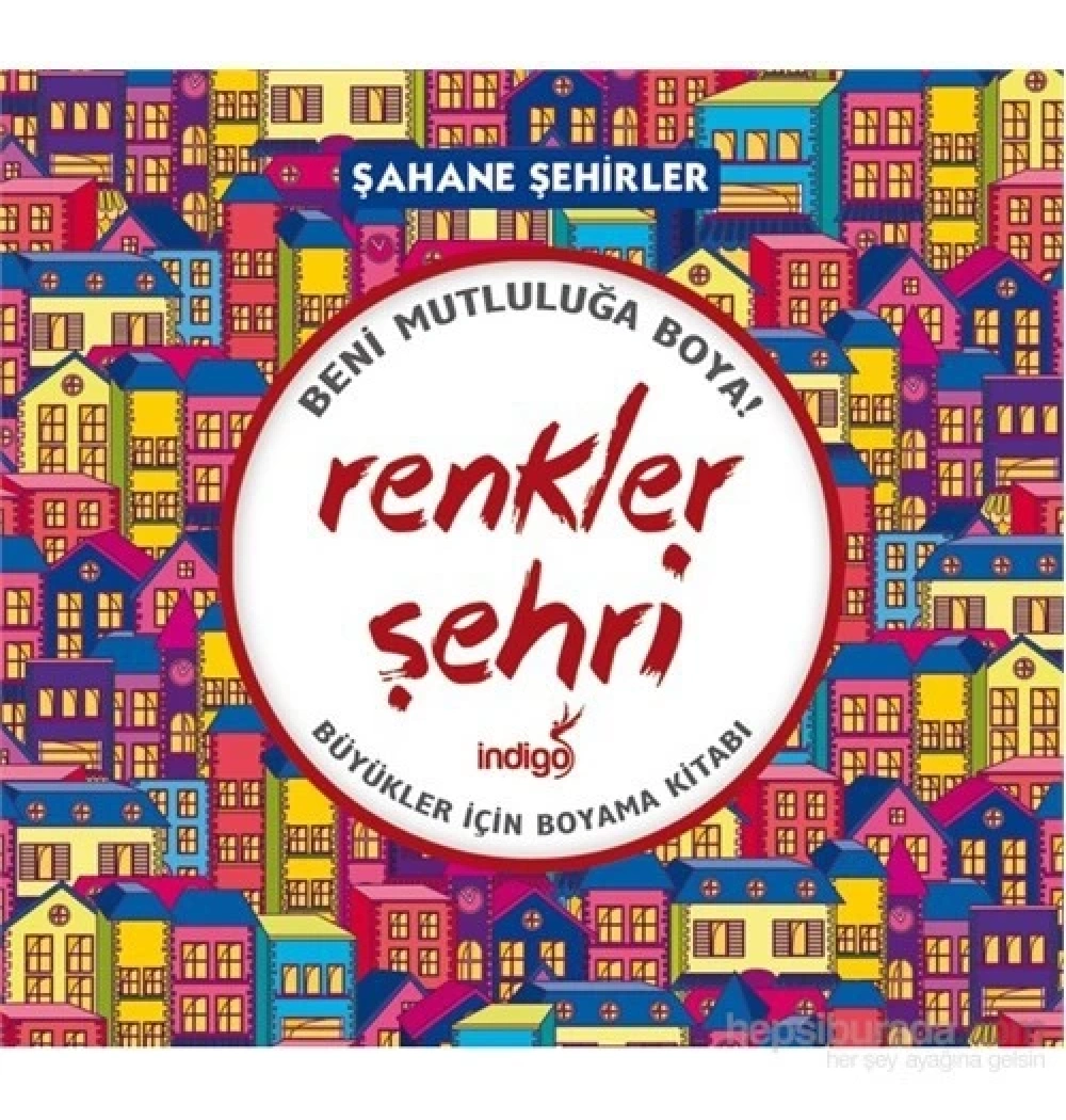 Renkler Şehri Büyükler İçin Boyama İndigo