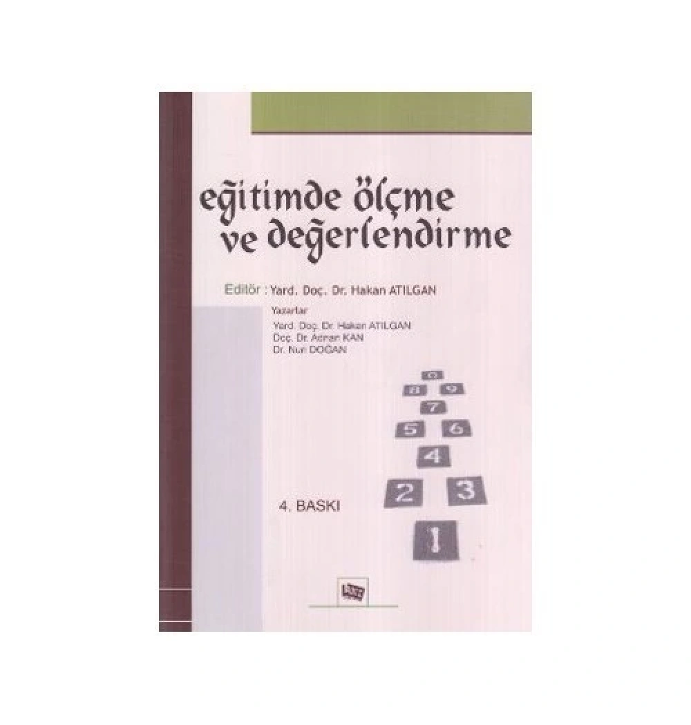 Eği̇Ti̇Mde Ölçme Ve Değerlendi̇Rme Hakan Atilgan Anı