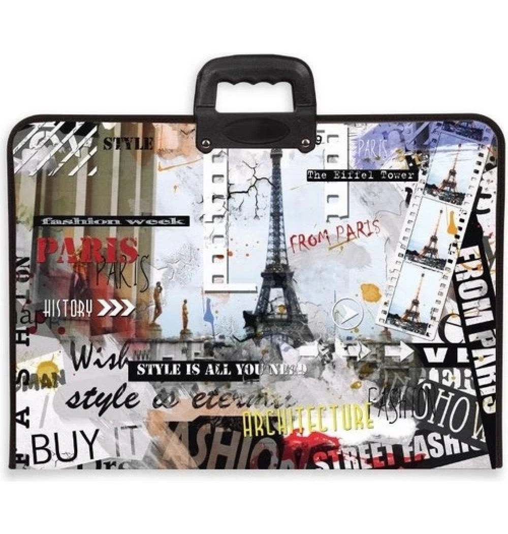 Ticon J13 35X50Cm Proje Çantası Desenli Paris  Kod:328551