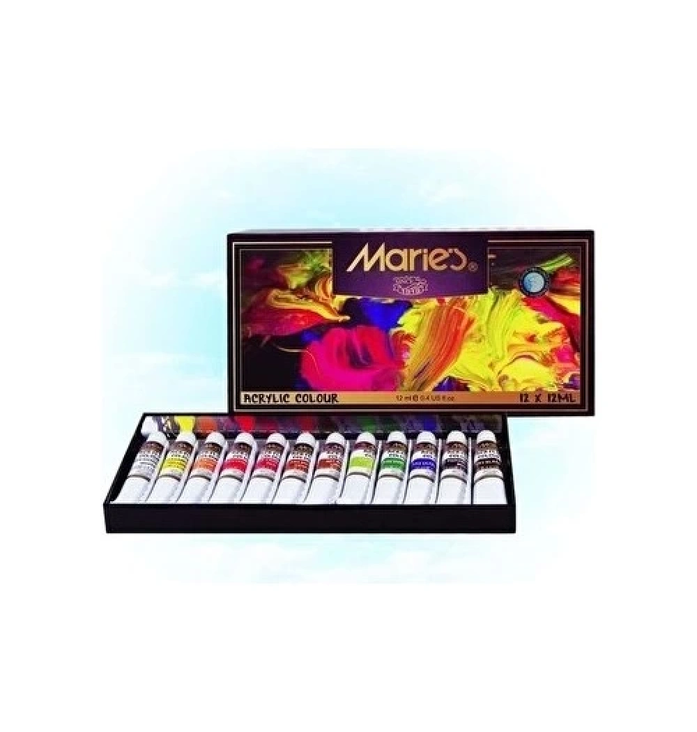Maries Akrilik Boya 12 Li 12Mm 812B