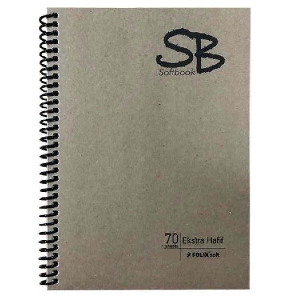 Doru Folıx Sb A5 70 Yp Kraft Kapak Spiralli Kareli Defter