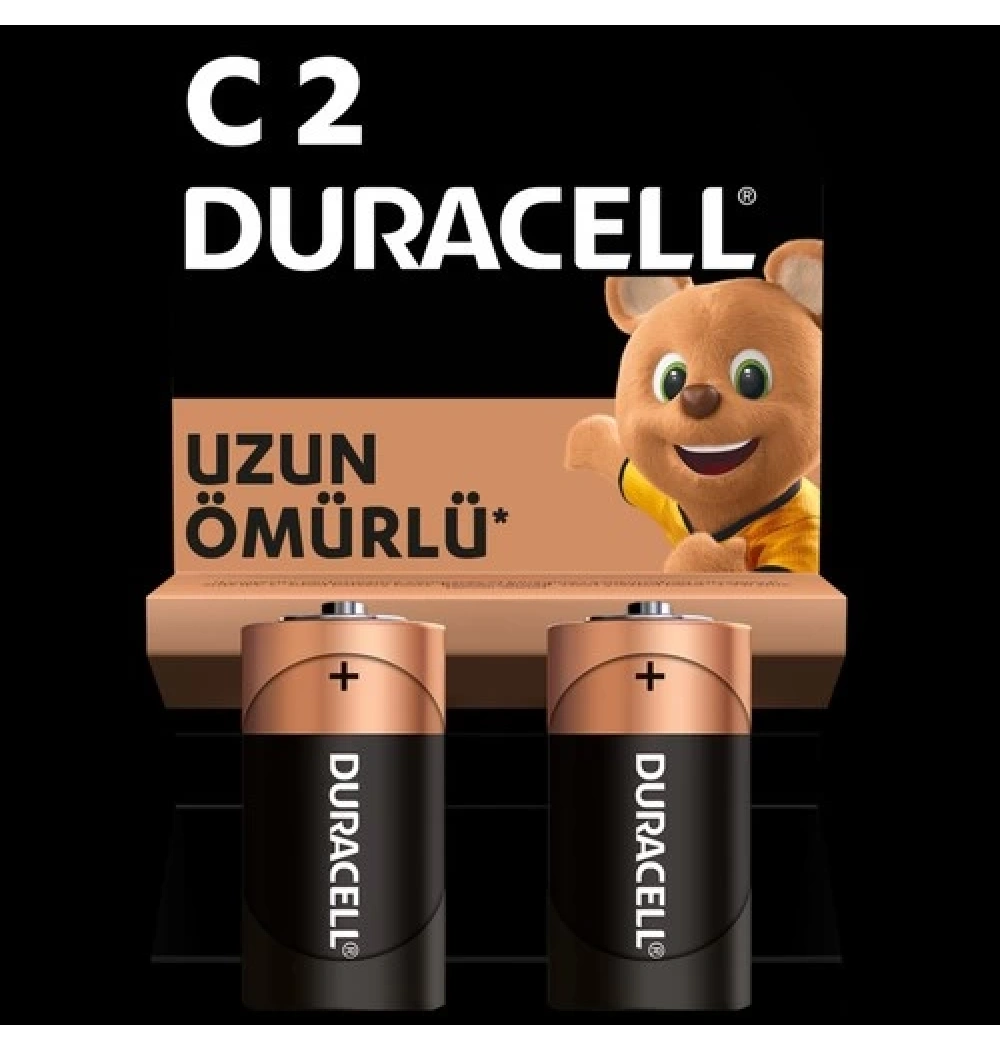 Duracell Alkalin Orta Boy Pil (2) Kod: C2 - Lr14 - Mn1400