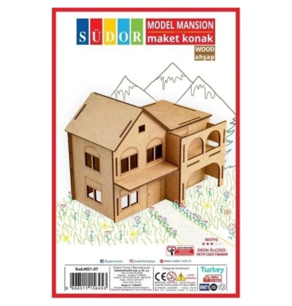 Südor Ahşap Maket Konak Md1-07
